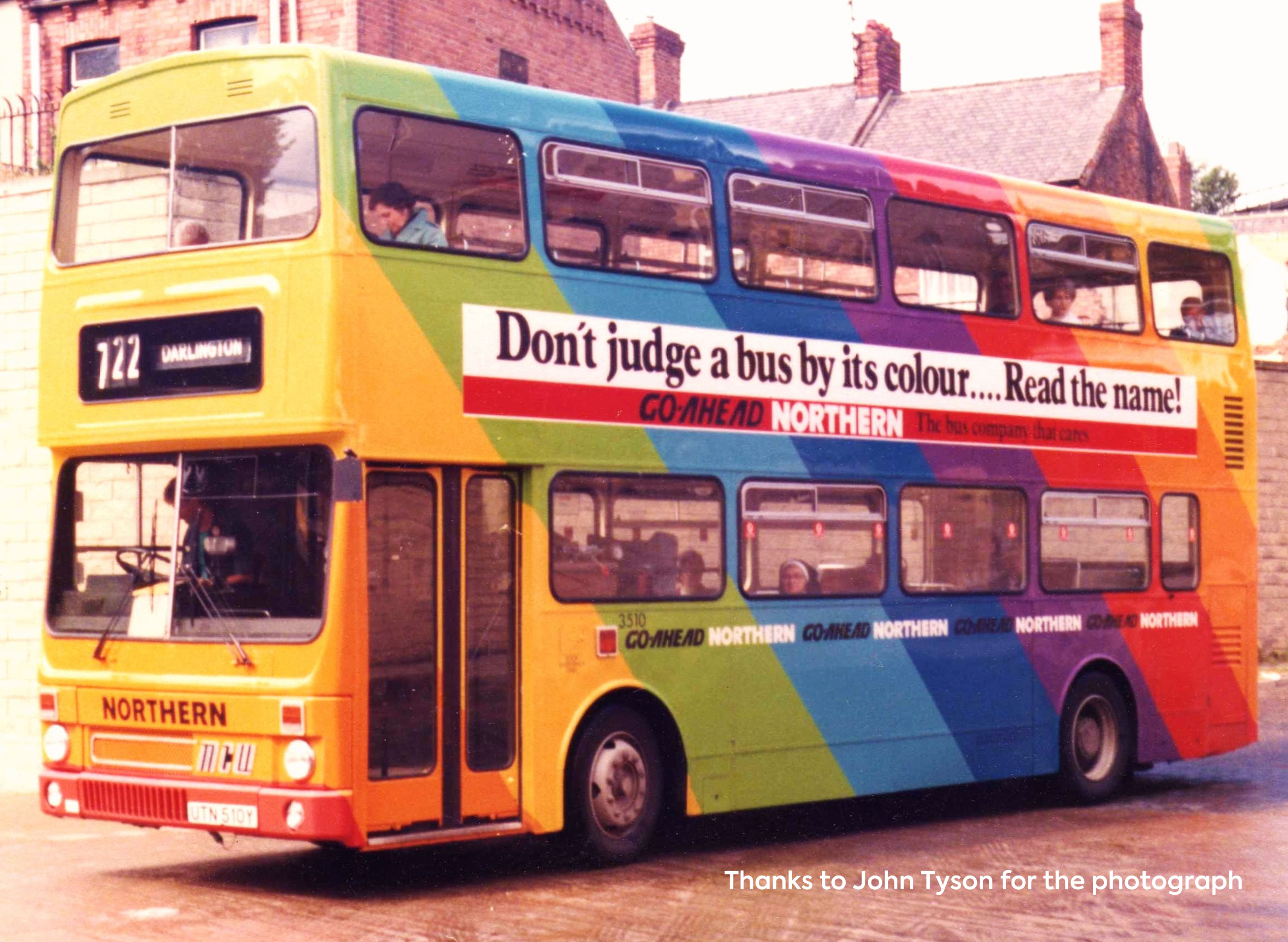 Go North East unveils multicoloured bus to celebrate the work of its team in bringing